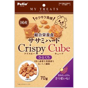 ペティオ Petio ペティオ マイトリーツ 総合栄養食 ササミハード クリスピー キューブ さつまいも入り 70g 2204650