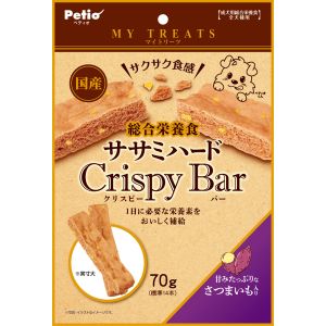 ペティオ Petio ペティオ マイトリーツ 総合栄養食 ササミハード クリスピー バー さつまいも入り 70g 2204680