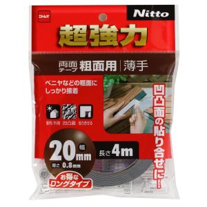ニトムズ Nitto ニトムズ T4603 超強力両面テープ 粗面用 薄手 20mm×4m