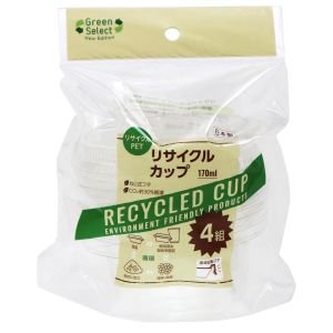 大和物産 大和物産 Green Select N リサイクルカップ 170mL 4組入