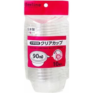 大和物産 大和物産 フィーリング クリアカップ 90ml 10組入