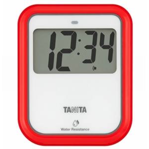 タニタ TANITA タニタ TD-424-RD 非接触タイマー洗えるタイプ レッド TANITA