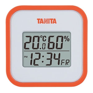 タニタ TANITA タニタ TT-558-OR デジタル温湿度計 オレンジ TANITA