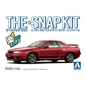 アオシマ アオシマ 63576 ザ☆スナップキット 14-E ニッサン R32 スカイラインGT-R レッドパール