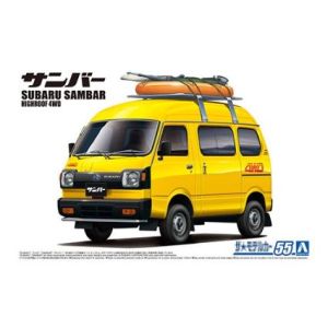 アオシマ アオシマ 63897 ザ☆モデルカー 55 1/24 スバル K88 サンバー ハイルーフ4WD 80