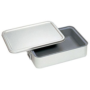 オオイ金属 オオイ金属 264-AS アルマイト 角型二重米飯缶 蓋付 内面スミフロン