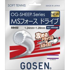 ゴーセン GOSEN ゴーセン ソフトテニス ガット MSフォース ドライブ ピュアホワイト SS432PWH GOSEN