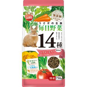 マルカン MG マルカン うさぎの毎日野菜14種 ヘアボールケア 750g MG