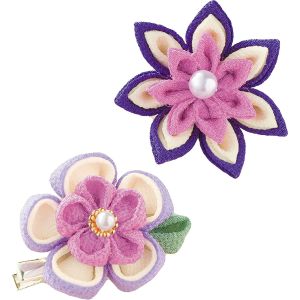 パナミ  Panami パナミ つまみ細工キット ツマミッコで作る お花のブローチ 紫 LH-379 Panami LH379 タカギ繊維
