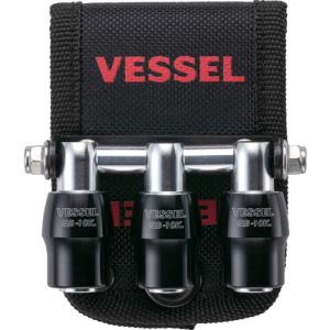 ベッセル VESSEL ベッセル QB10B3K クイックキャッチャー3連ホルダー黒