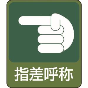 日本緑十字社 日本緑十字社 47207 イラストステッカー標識 指差呼称 貼207 60×50mm 10枚組 PET