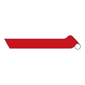 日本緑十字社 日本緑十字社 187501 配管識別テープ 赤 AH501 小 50mm 幅×2m アルミ