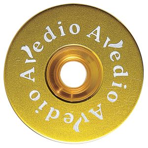エヴァディオ AVEDIO エヴァディオ 軽量アルミトップキャップ セパレート ロゴ入 ゴールド AVEDIO