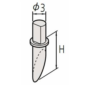 ミツトヨ Mitutoyo ミツトヨ SPH-71 片角スタイラス 354884