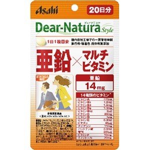 アサヒグループ食品 Asahi アサヒ ディアナチュラスタイル 亜鉛×マルチビタミン 20日分 20粒