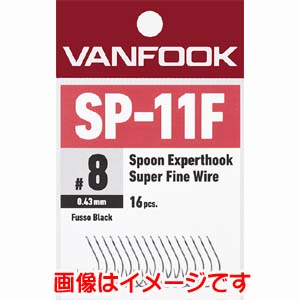 ヴァンフック VANFOOK ヴァンフック スプーンエキスパートフック スーパーファインワイヤー 16入 ＃10 フッ素ブラック SP-11F