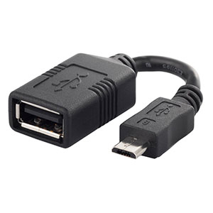 バッファロー BUFFALO OTG対応 USB(microB to A)変換アダプター ブラック BSMPC11C01BK