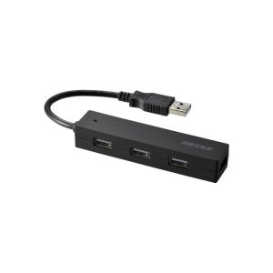 バッファロー BUFFALO バッファロー BSH4U050U2BK USB2.0 バスパワー 4ポート ハブ ブラック