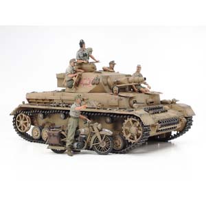 タミヤ TAMIYA タミヤ 25208 1/35 ドイツIV号戦車F型 伝令バイクセット 北アフリカ戦