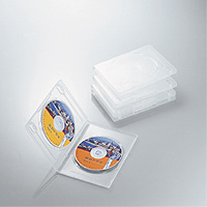 エレコム(ELECOM) DVDトールケース 両面収納(5枚パック・クリア) CCD-DVD05CR