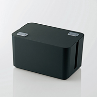 エレコム(ELECOM) ケーブルボックス(4個口) EKC-BOX002BK(ブラック)