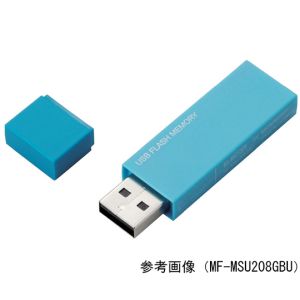 エレコム ELECOM エレコム ELECOM キャップ式USBメモリ ブルー 32GB MF-MSU2B32GBU