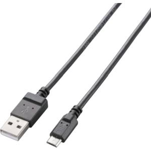 エレコム ELECOM エレコム ELECOM 2A対応microUSBケーブル(スリムタイプ) 0.8m ブラック MPA-AMBX2U08BK