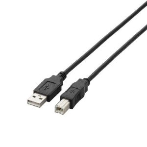 エレコム(ELECOM) USB2.0ケーブル/A-Bタイプ/ノーマル/2m/ブラック U2C-BN20BK