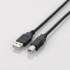 エレコム(ELECOM) USB2.0ケーブル/A-Bタイプ/ノーマル/5m/ブラック U2C-BN50BK