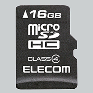 エレコム(ELECOM) microSDHCカード/データ復旧サービス付/Class4/16GB MF-MSD016GC4R