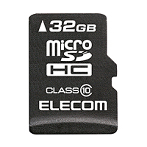 エレコム(ELECOM) MicroSDHCカード/データ復旧サービス付/Class10/32GB MF-MSD032GC10R