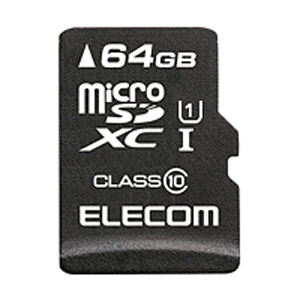 エレコム(ELECOM) MicroSDXCカード/データ復旧サービス付/Class10/64GB MF-MSD064GC10R