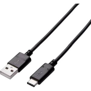エレコム ELECOM エレコム ELECOM USB2.0ケーブル(認証品、A-C) 1m ブラック MPA-AC10NBK