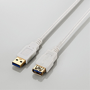 エレコム(ELECOM) USB3.0ケーブル/A-A延長タイプ/スタンダード/2m/ホワイト USB3-E20WH