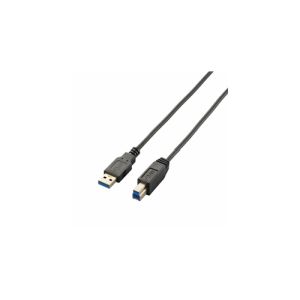エレコム(ELECOM) USB3.0ケーブル/A-Bタイプ/スリム/2m/ブラック USB3-ABX20BK