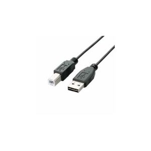 エレコム(ELECOM) USB2.0ケーブル/リバーシブルコネクタ/A-Bタイプ/ノーマル/2.5m/ブラック U2C-DB25BK