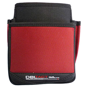 DBLTACT DBLTACT DT-02S-RE 2段腰袋 H190×W150×D90mm 深さ175mm レッド 三共コーポレーション