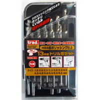 TRAD TRAD TSD-13M TRAD13PC鉄工ドリルセット 三共コーポレーション