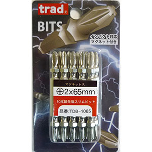 TRAD TRAD TDB-1065 先端スリムビット 10本組 三共コーポレーション