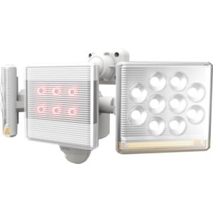 ライテックス ライテックス LED-AC2030 12W2灯 フリーアーム式 LEDセンサーライト リモコン付