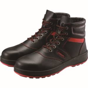 シモン Simon シモン SL22R 24.0 安全靴 編上靴 SL22-R 黒/赤 24.0cm