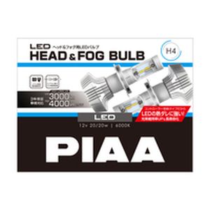ピア PIAA PIAA LEH150 ヘッド フォグ用 LED バルブ 6000K H4 ピア