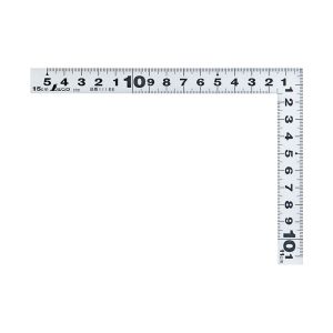 シンワ測定 SHINWA シンワ測定 11188 曲尺 平ピタ 裏表同目 15×11cm シルバー