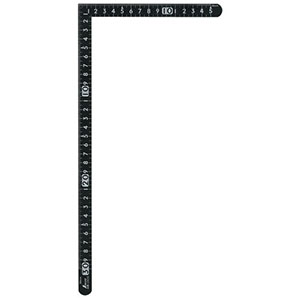 シンワ測定 SHINWA シンワ測定 12435 曲尺小型 サンデーカーペンター 黒色 30×15cm 表裏同目 白目盛