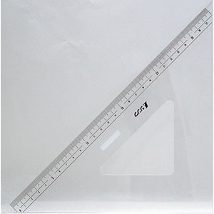 シンワ測定 SHINWA シンワ測定 75264 三角定規 アクリル製 30cm 2枚組