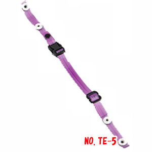 トーヨーセフティー TOYO SAFETY トーヨーセフティー 透明ビニール製ワンタッチ式下アゴヒモあご紐一式 紫 TE-5