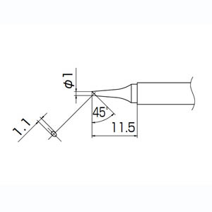 白光 HAKKO 白光 T13シリーズ交換こて先 T13-BC1 1BC型