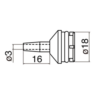 白光 HAKKO 白光 18-N ノズル SPPON用交換ノズル HAKKO