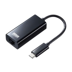 サンワサプライ SANWA SUPPLY サンワサプライ USB-CVLAN2BKN USB3.2 TypeC-LAN変換アダプタ ブラック