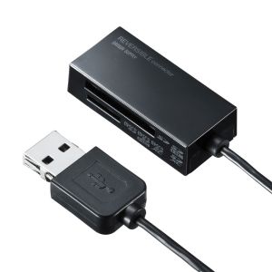 サンワサプライ SANWA SUPPLY サンワサプライ ADR-MSDU3BKN USB2.0 カードリーダー
